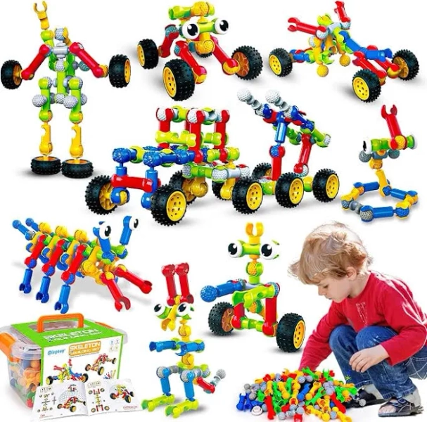 Qirptey Kids STEM Building Toys for 3 4 5 6 7 8+ Year Old Boy Birthday Gift