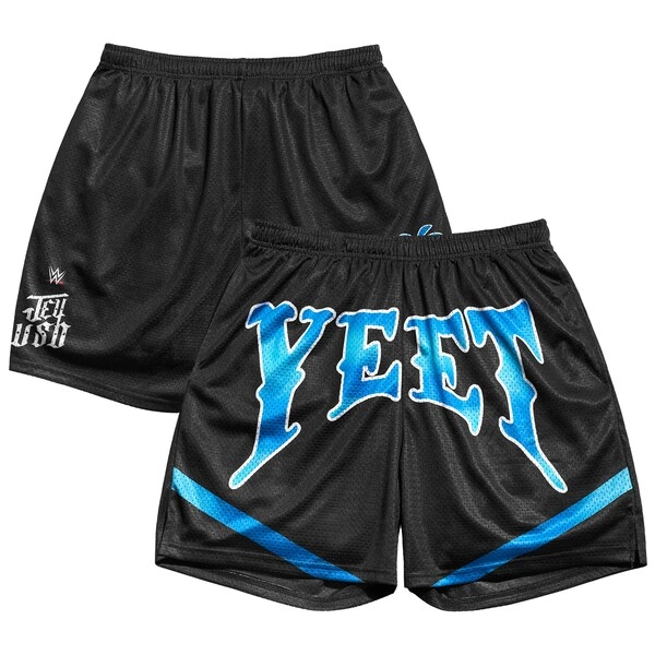 Men's Chalk Line Black Jey Uso  Wide Entrance Retro Shorts