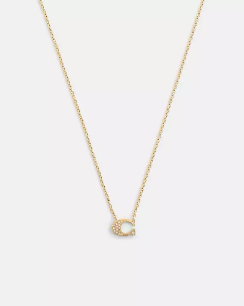 Gold Pave Signature Necklace