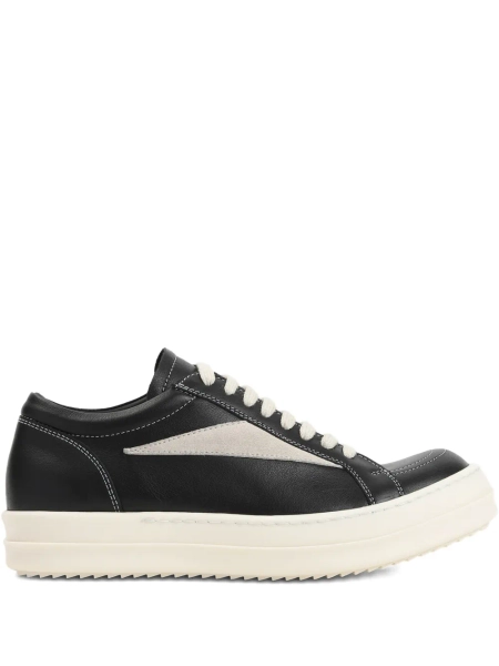 Rick Owens leather panelled sneakers | 36