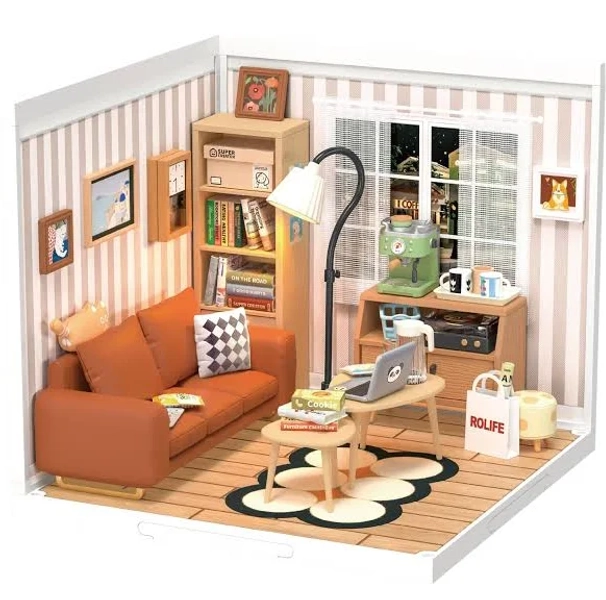 Cozy Living Lounge Miniature House Kit
