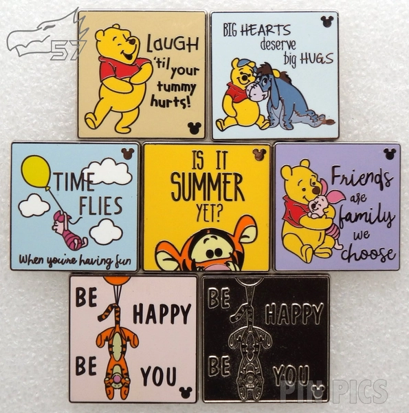 DLR - Winnie the Pooh Sayings Set - Hidden Mickey 2019 - Wave A - Set 4