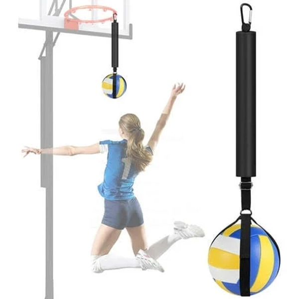 Volleyball Spike Trainer, Volleyball Equipment Training Aid Improves Serving, Black