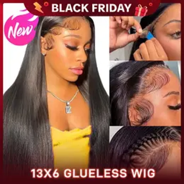 [NEW IN]Yawawe Hair 13x6 Full Lace Frontal Wear go Glueless Wig with Drawstring Effortless Install Ear to Ear Straight Pre-Cut Pre-Plucked Human Hair for Women Beginnner Friendly #BlackFriday