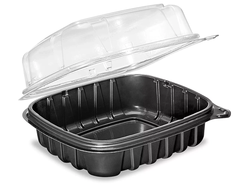 Take-Out Containers - One-Piece Hinged, 18 oz