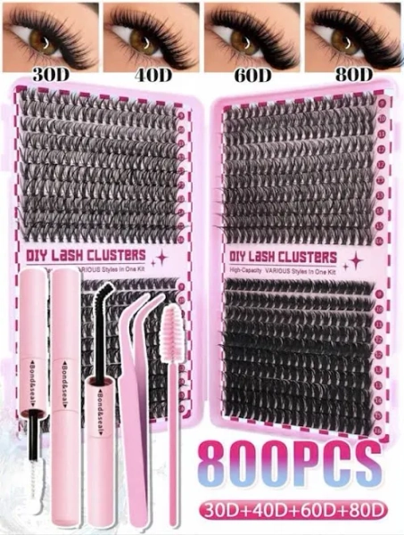 800pcs DIY Individual Lash Clusters
