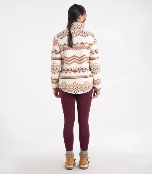 Women's Fuzzy Hide Fleece Pullover | Cozy Winter Loungewear & Casual Oversized Sweater