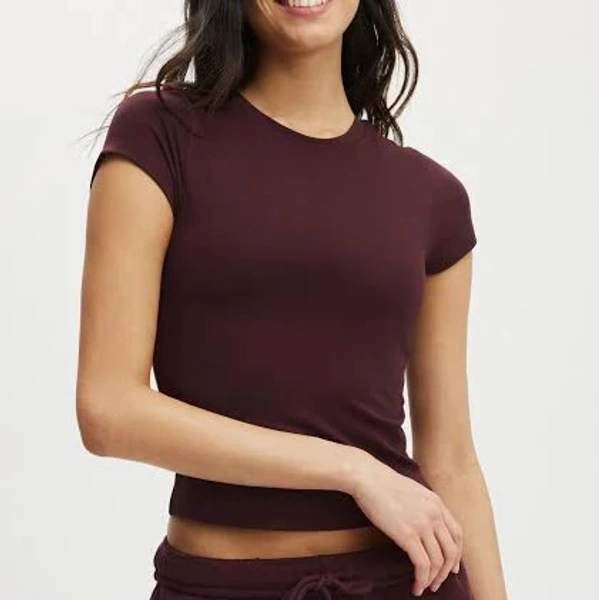 Cotton On Women's Ultra Soft Fitted Cherry Ripe T-shirt