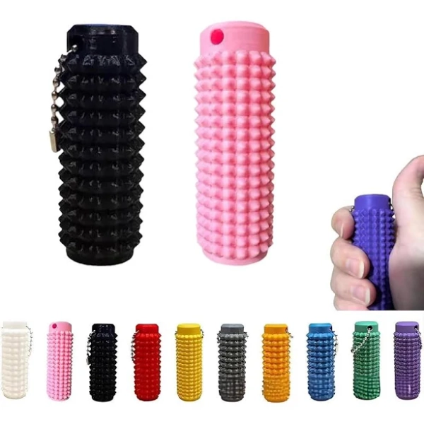 Little Ouchies Pocket Mini Fidget Toy - 3D Printed Spiky Grippie Keychain for Anxiety Relief, Pain Stim, Fun Novelty Gift for Adults & Friends