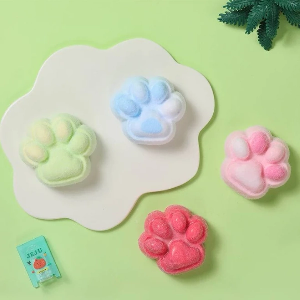 4PC Random Limited-Edition Rainbow Paw Blush Set Taba Squishy