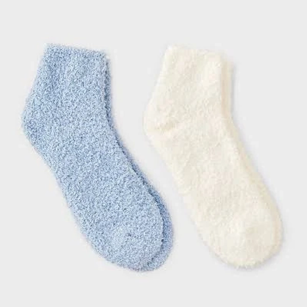 Women's auden Solid 2pk Cozy Ankle Socks