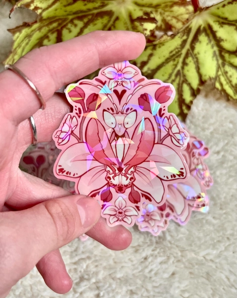 Orchid Mantis Sticker