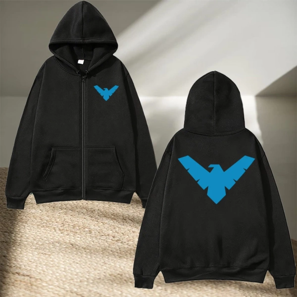 Hot Sale 2026 Personality Nightwing Graphics printed Winter Zipper Hoodie Unisex harajuku Retro Coat Men women Fleece Sweatshirt - AliExpress 