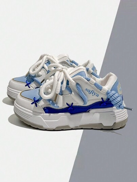 New Fashionable Outdoor Lightweight Lace-Up Comfortable Casual Sports Shoes Sneakers For Women