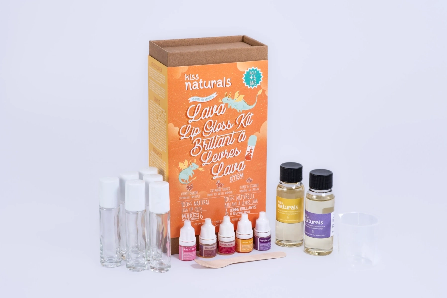 DIY Lip Gloss Making Kit for Kids | 100% Natural | Christmas Gift & Party Activity For Girls |