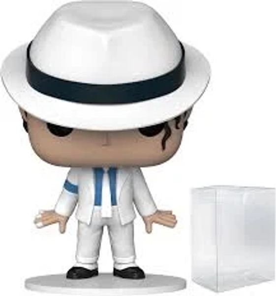 POP Rocks: Michael Jackson - (Lean) Smooth Criminal Funko Vinyl Figure (Bundled with Compatible Box Protector Case), Multicolored, 3.75 inches
