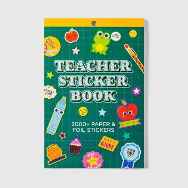 Pulsar Eco Products The Best Teacher Sticker Book Ever, Teacher Supplies