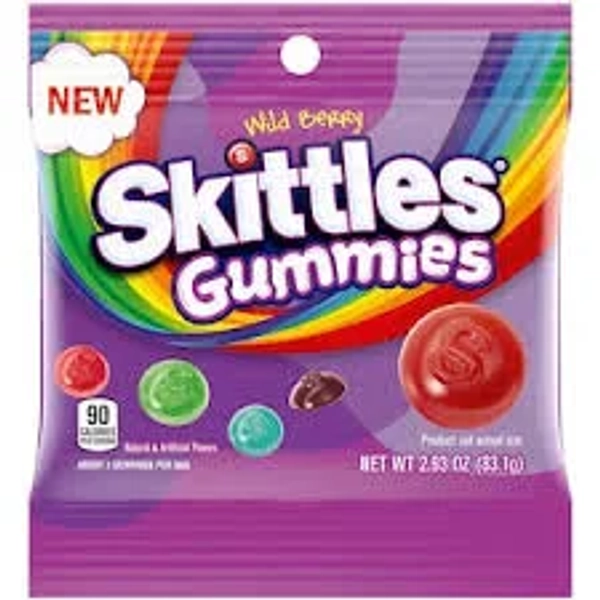 SKITTLES Wild Berry Gummy Candy (2.93oz)