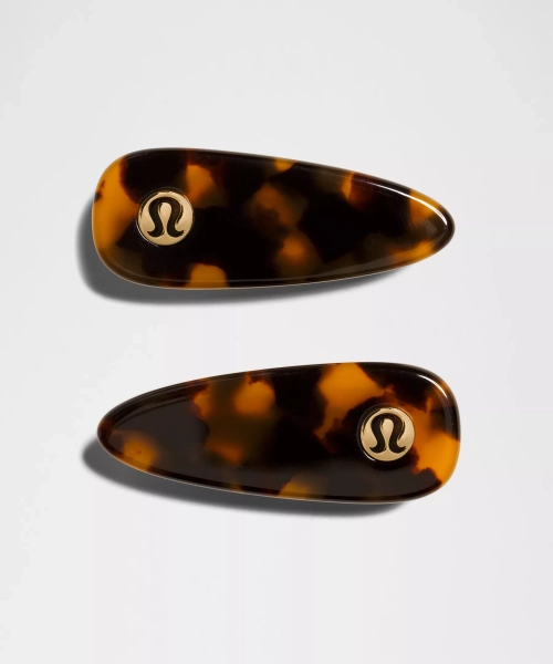 Alligator Hair Clips *2 Pack - French Press/Burnt Caramel - ONE SIZE