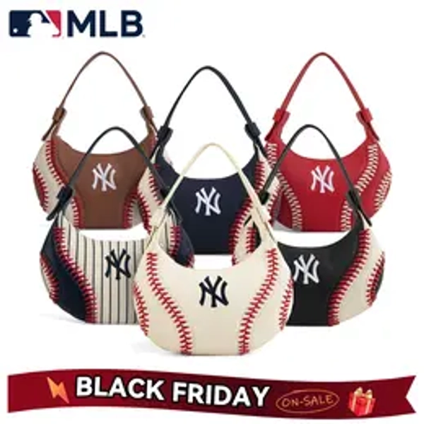 【Black Friday】MLB  Hobo Bag for Wome,Adjustable Straps,Lightweight Shoulder bag for Game Day Essentials & Casual Fan Gear,Crossbody Bags for party,holiday and daily use Christmas Gift,TikTokShopBlackFriday