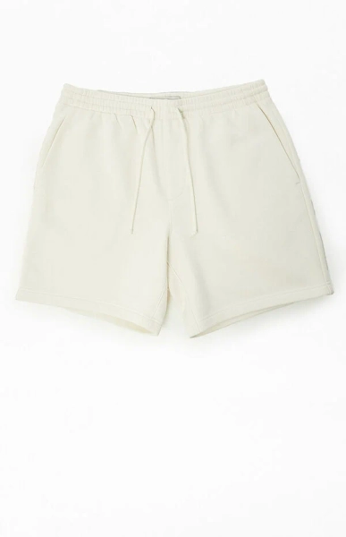 Fleece Cream Sweat Shorts