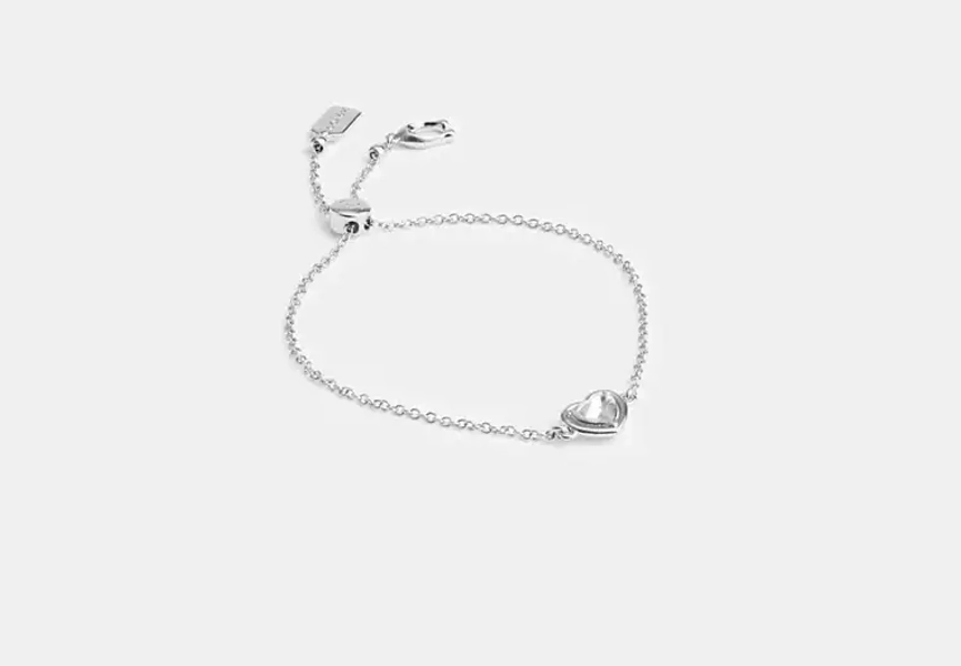 Halo Heart Slider Bracelet