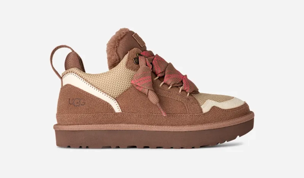 UGG® Women's Lowmel Canvas/Suede/Recycled Materials Shoes in Rocky Oak, Size 8