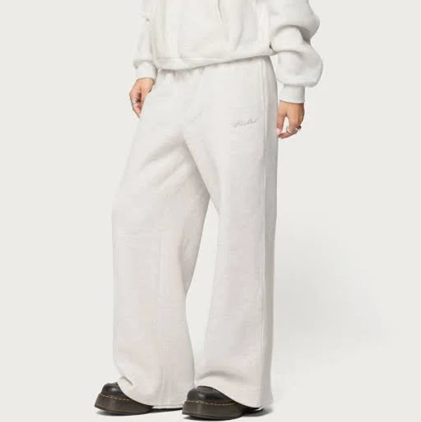 Edikted Women's Basic Girl Wide Leg Sweatpants