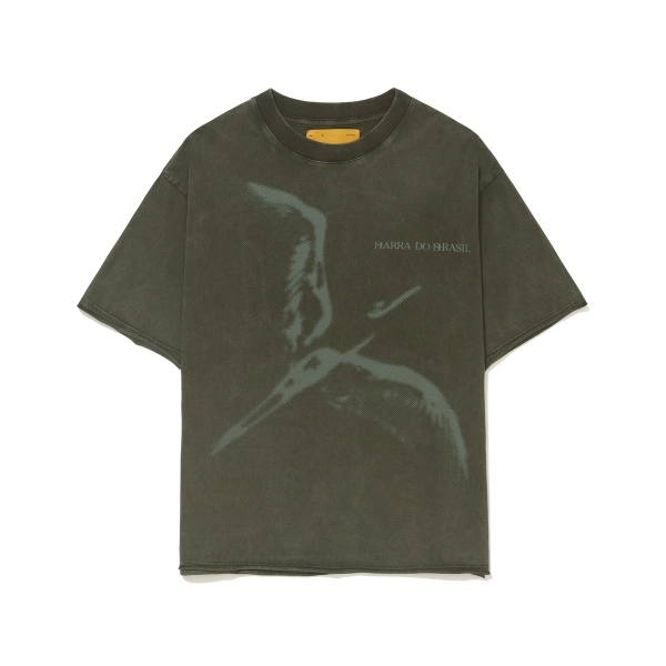 Camiseta "Desconstruída" Verde Estonado