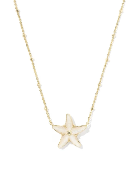 Parker Starfish Gold Short Pendant Necklace