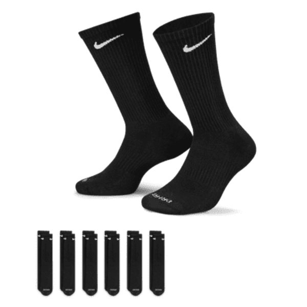 Nike Everyday Plus Cushioned Training Crew Socks (6 Pairs)