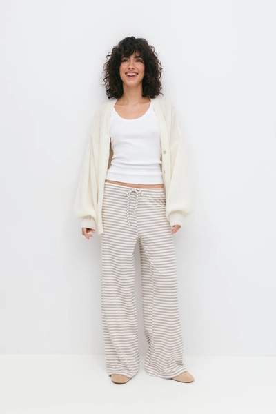Striped soft trousers