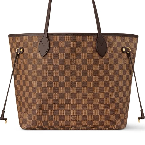Louis Vuitton Damier Canvas Neverfull MM Handbag Made in France