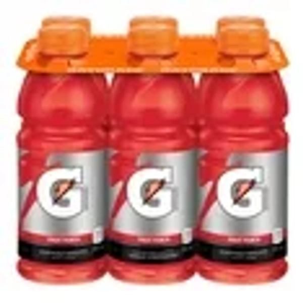 Gatorade Fruit Punch Sports Drink 6 x 591 mL, Bottles, 6x591mL