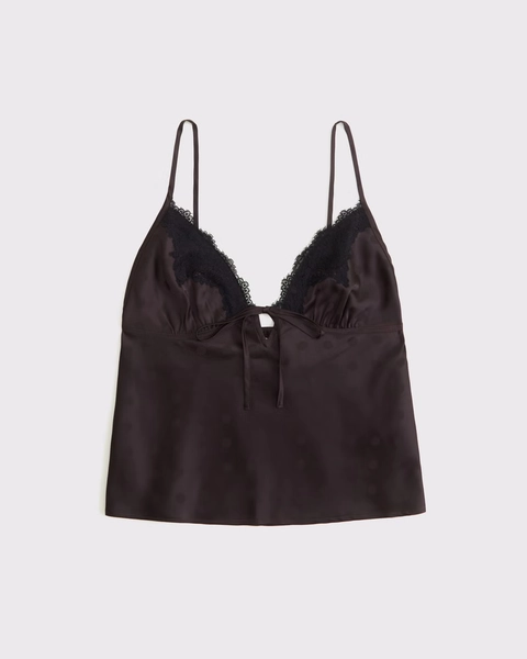 Jacquard Lace and Satin Sleep Cami