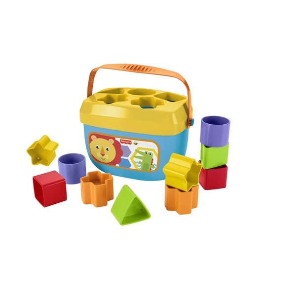 Fisher-Price Baby’s First Blocks Shape Sorting Toy with Storage Bucket, 12 Pieces For Baby & Toddler - Walmart.com