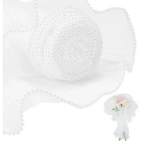 Pearl Edge Flower Wrapping Paper