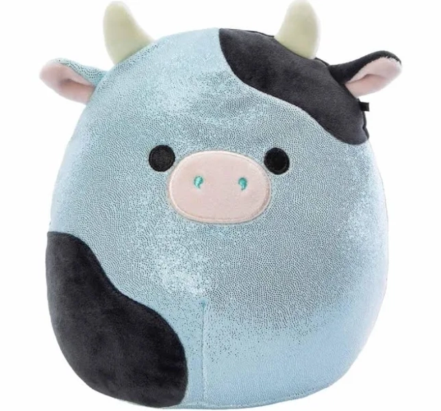 Squishmallows Cillian The Cow Glitter Squad Plush