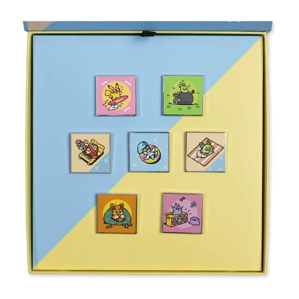 Pokémon Lazy Summer Pin Box Set (7-Pack)