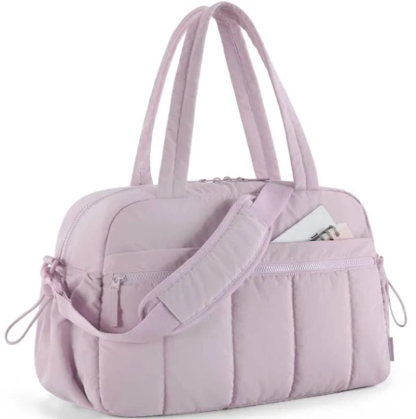 Puffy Water-Resistant Gym & Travel Duffle Bag