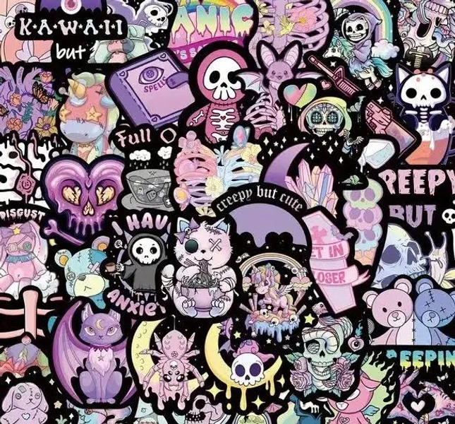 Kawaii Gothic Stickers 5 Random7
