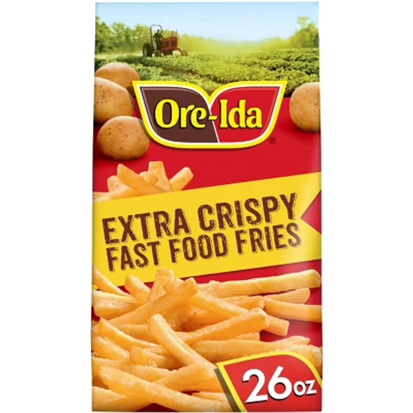 Ore-Ida Gluten Free Extra Crispy Fast Food Fries - 26oz: Plant-Based