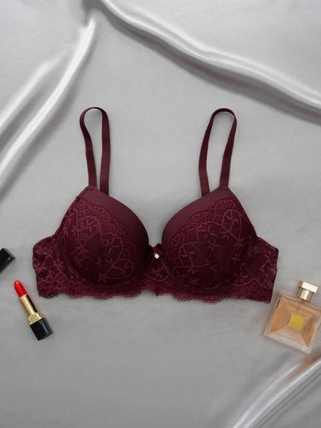 Lace Patchwork Wireless Bra
