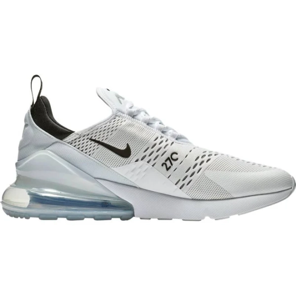 Nike Men's Air Max 270 Lifestyle Shoes White/Black - Men's Active at Academy Sports
