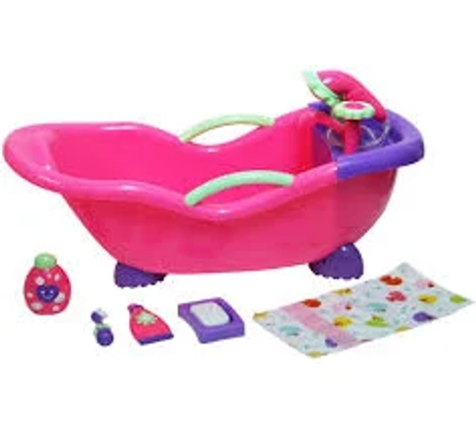 JC Toys For Keeps Baby Doll Real Working Bath Set