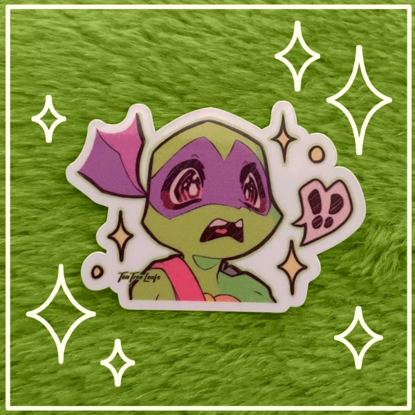 2K12TMNT Shocked Donnie Sticker | TeaTreeLeafs
