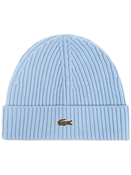Lacoste Bonnet En Maille à Logo Brodé | Bleu | FARFETCH FR