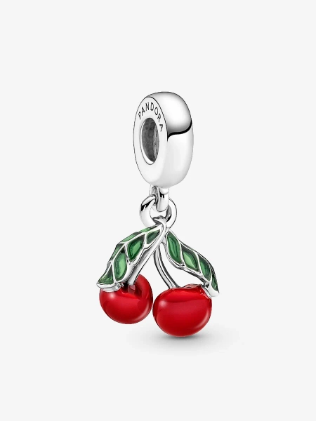 Asymmetrical Cherry Fruit Dangle Charm
