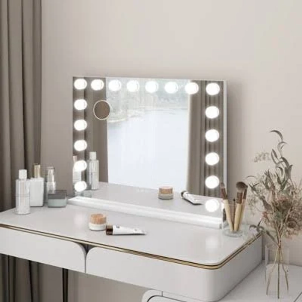 ELECWISH 32"x23" Professional LED Vanity Mirror with Stand