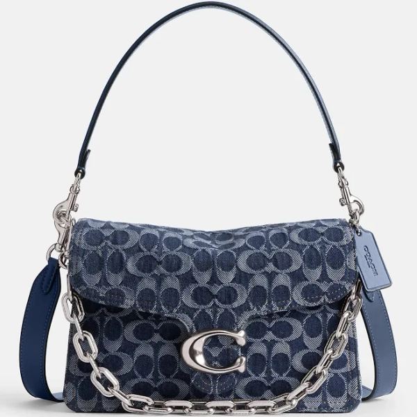 Coach Women's Signature Denim Tabby Shoulder Bag